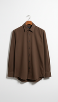 Classic fit tobacco shirt