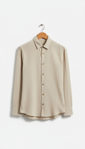 Slim fit oatmeal shirt
