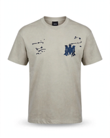 Denim PATCH Back Print T-shirt