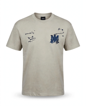Denim PATCH Back Print T-shirt