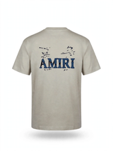 Denim PATCH Back Print T-shirt