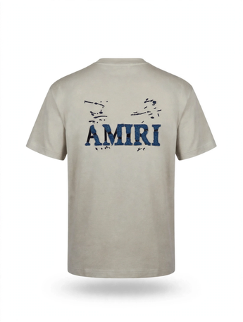 Denim PATCH Back Print T-shirt