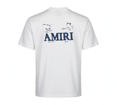 Denim PATCH Back Print T-shirt