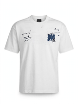 Denim PATCH Back Print T-shirt