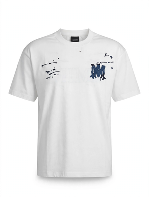 Denim PATCH Back Print T-shirt