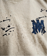 Denim PATCH Back Print T-shirt