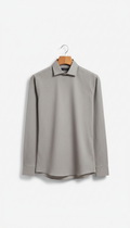 Slim fit frosted pewter shirt